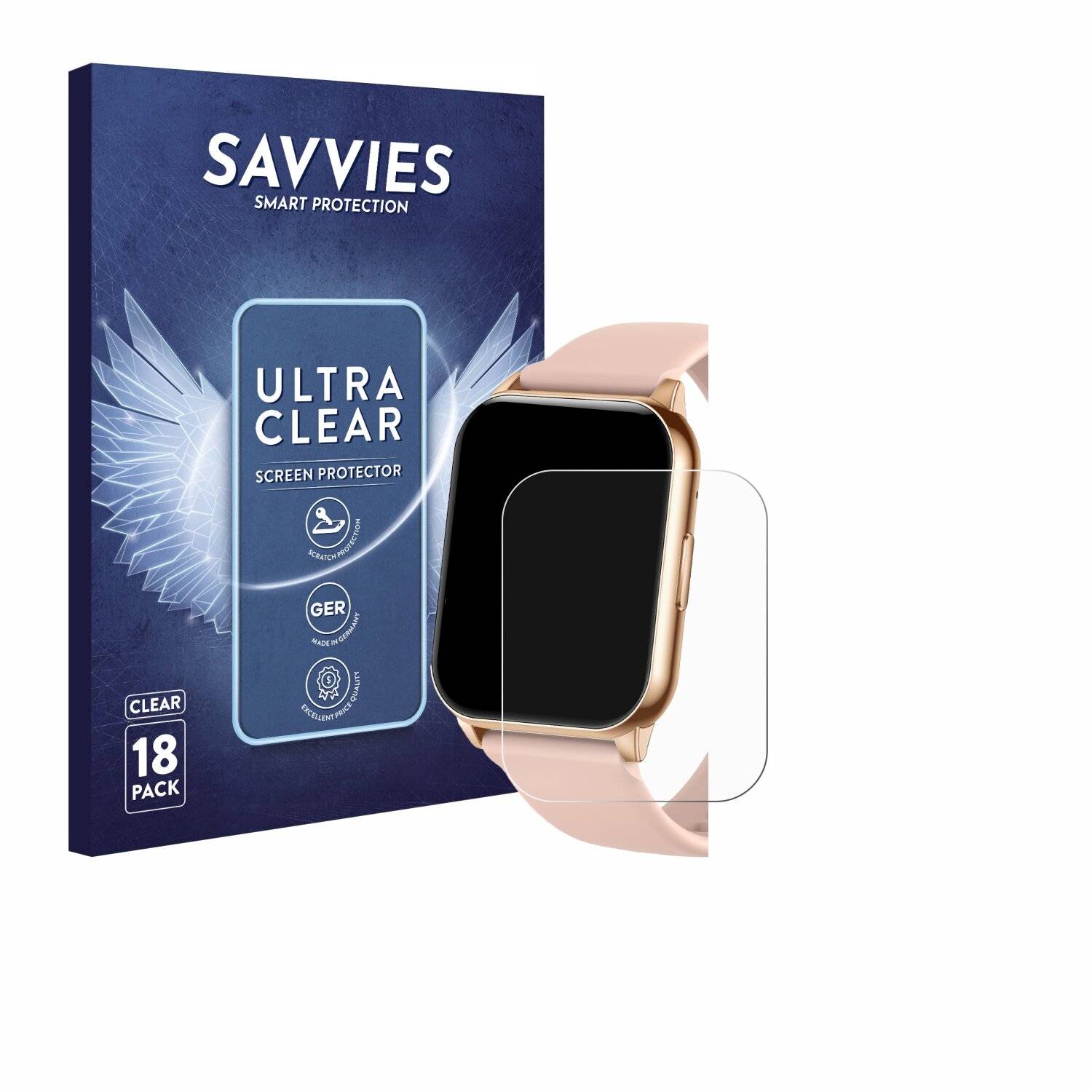 18x Savvies Displayschutz-Folie für Kiptumtek L55