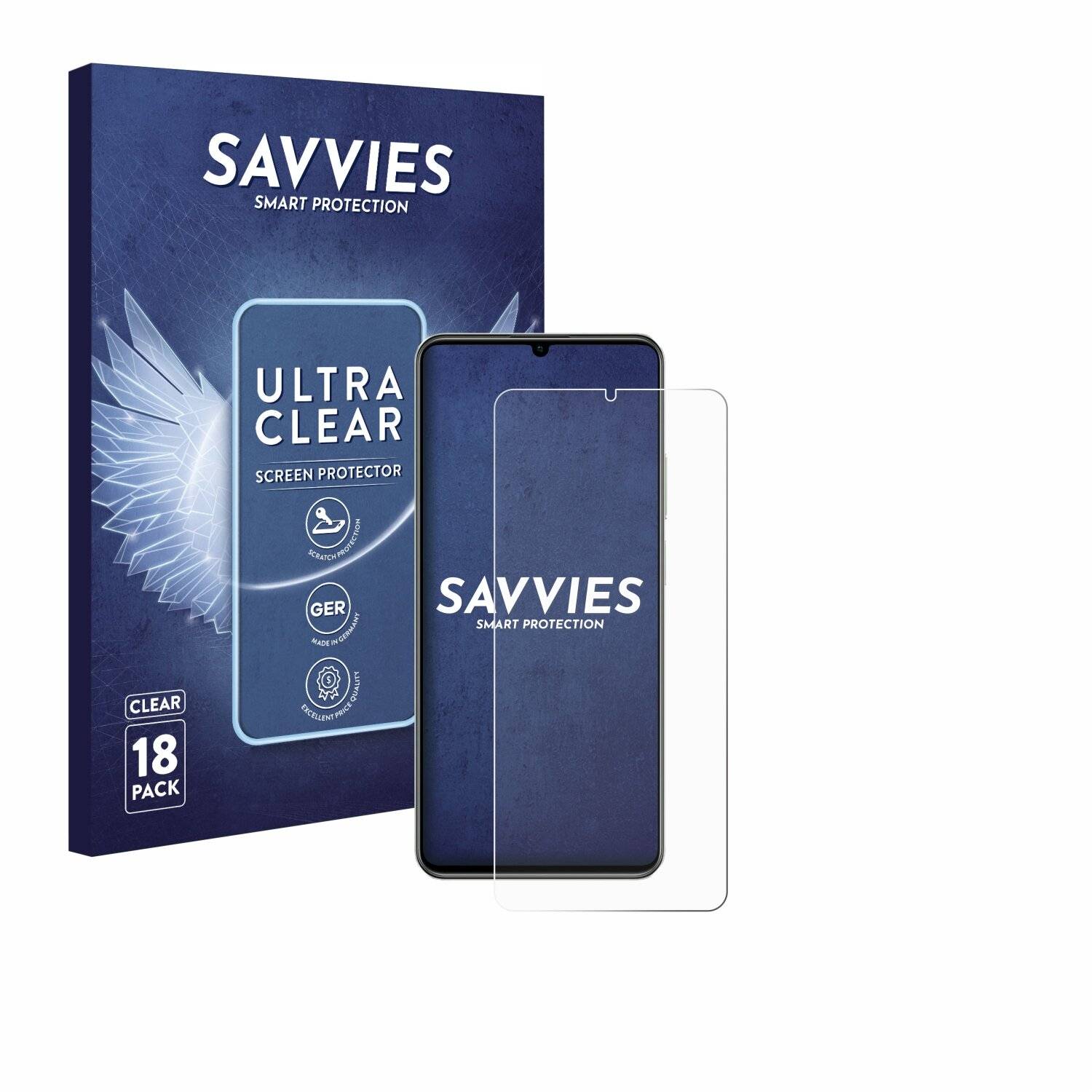 18x Savvies Displayschutz-Folie für realme
