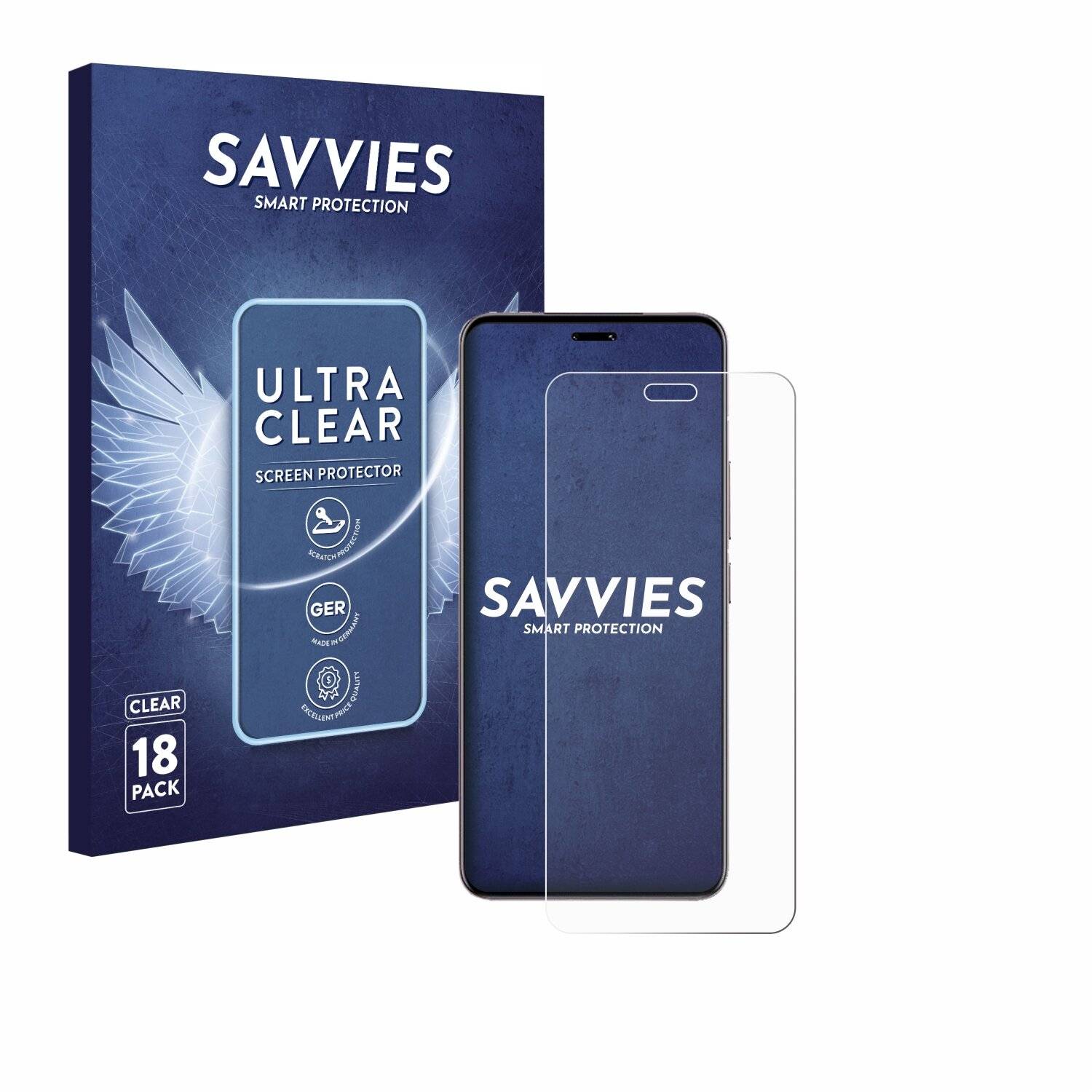 18x Savvies Displayschutz-Folie für Xiaomi 14