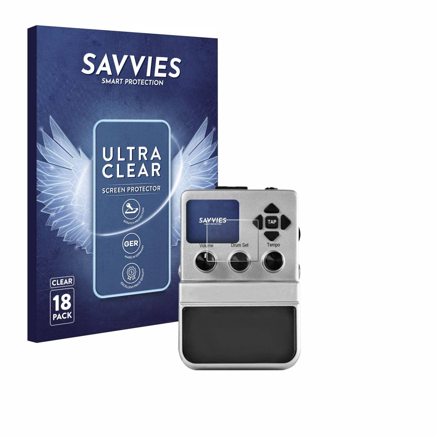 18x Savvies Displayschutz-Folie für Singular Sound