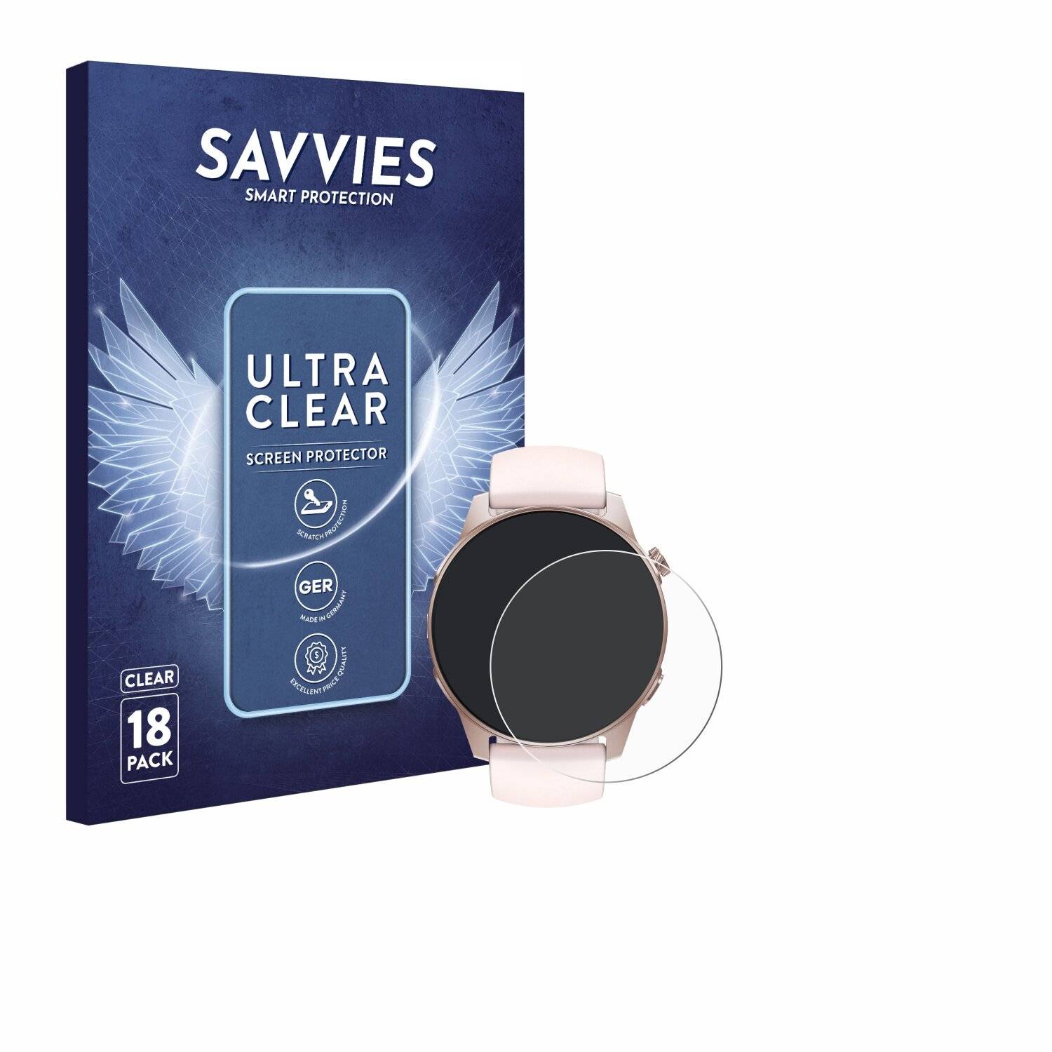 18x Savvies Displayschutz-Folie für Denver