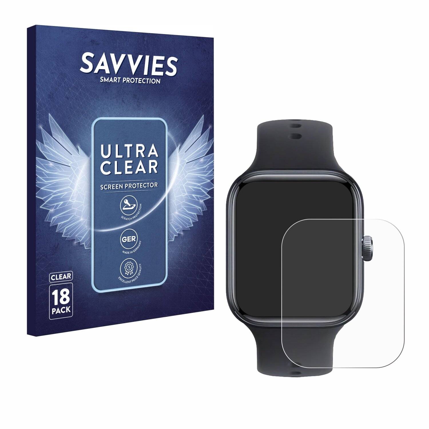 18x Savvies Displayschutz-Folie für Vivo Watch GT