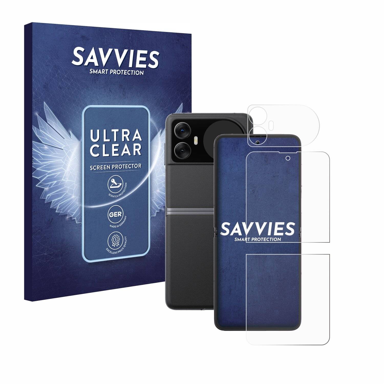 18x Savvies Displayschutz-Folie für Blackview Hero 10