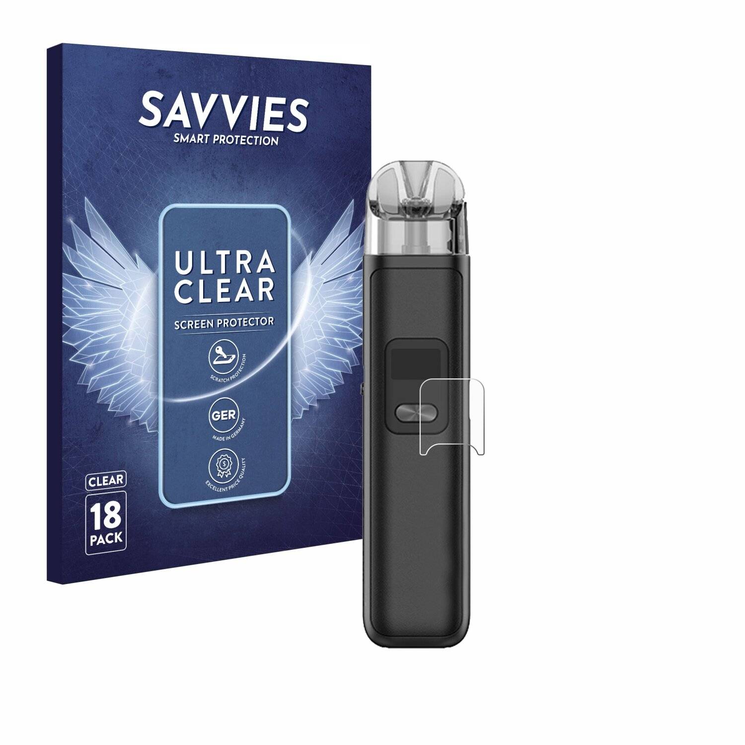 18x Savvies Displayschutz-Folie für Smok Novo