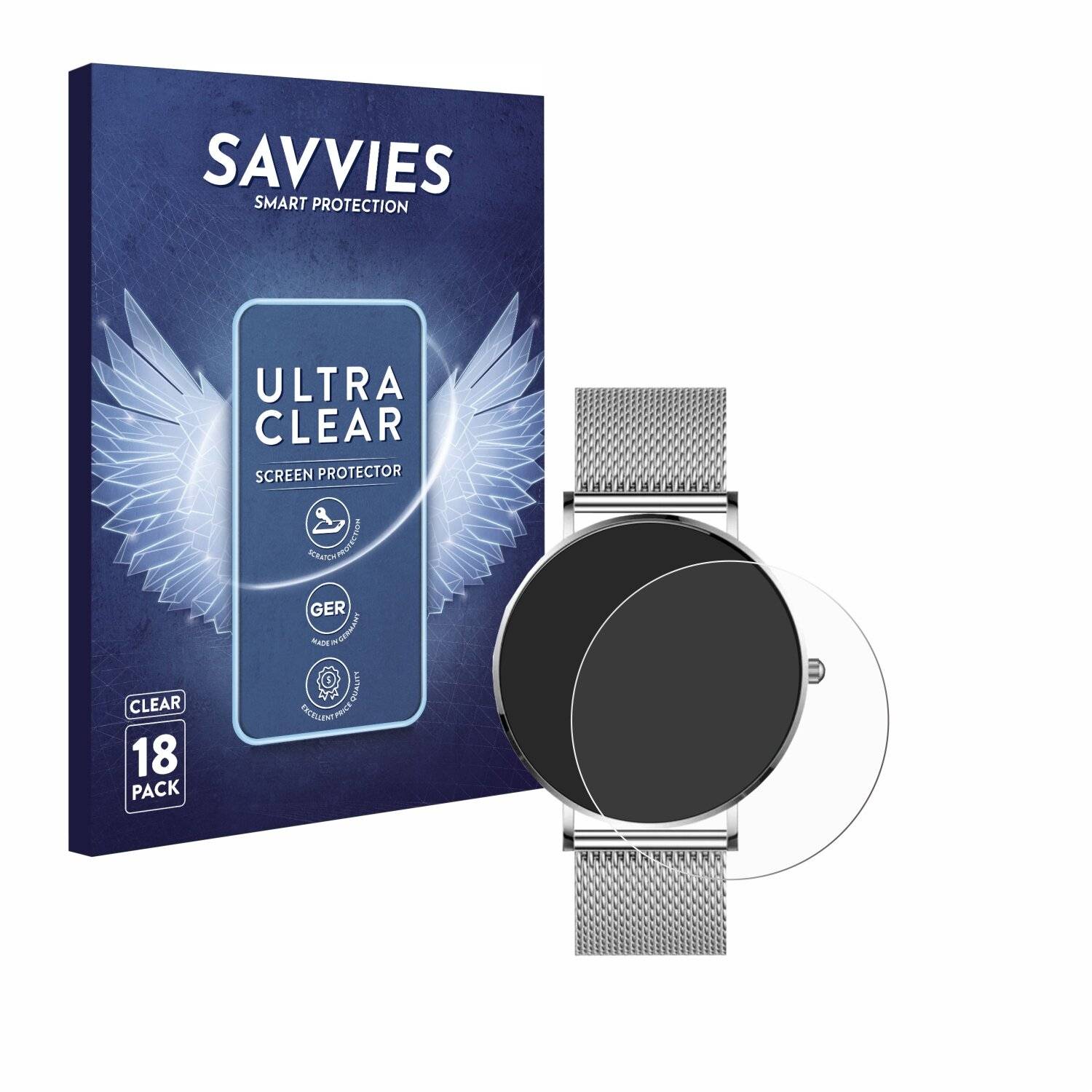 18x Savvies Displayschutz-Folie für Watcho Ultra
