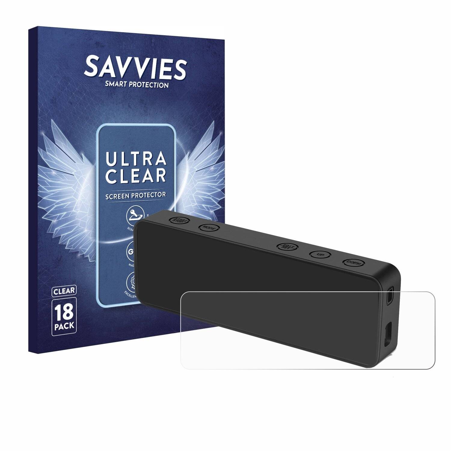 18x Savvies Displayschutz-Folie für Slevio