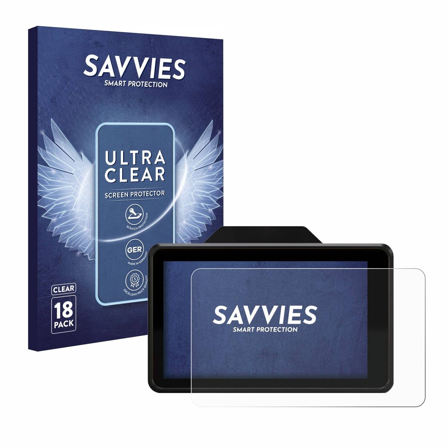 18x Savvies Displayschutz-Folie für Shimbol