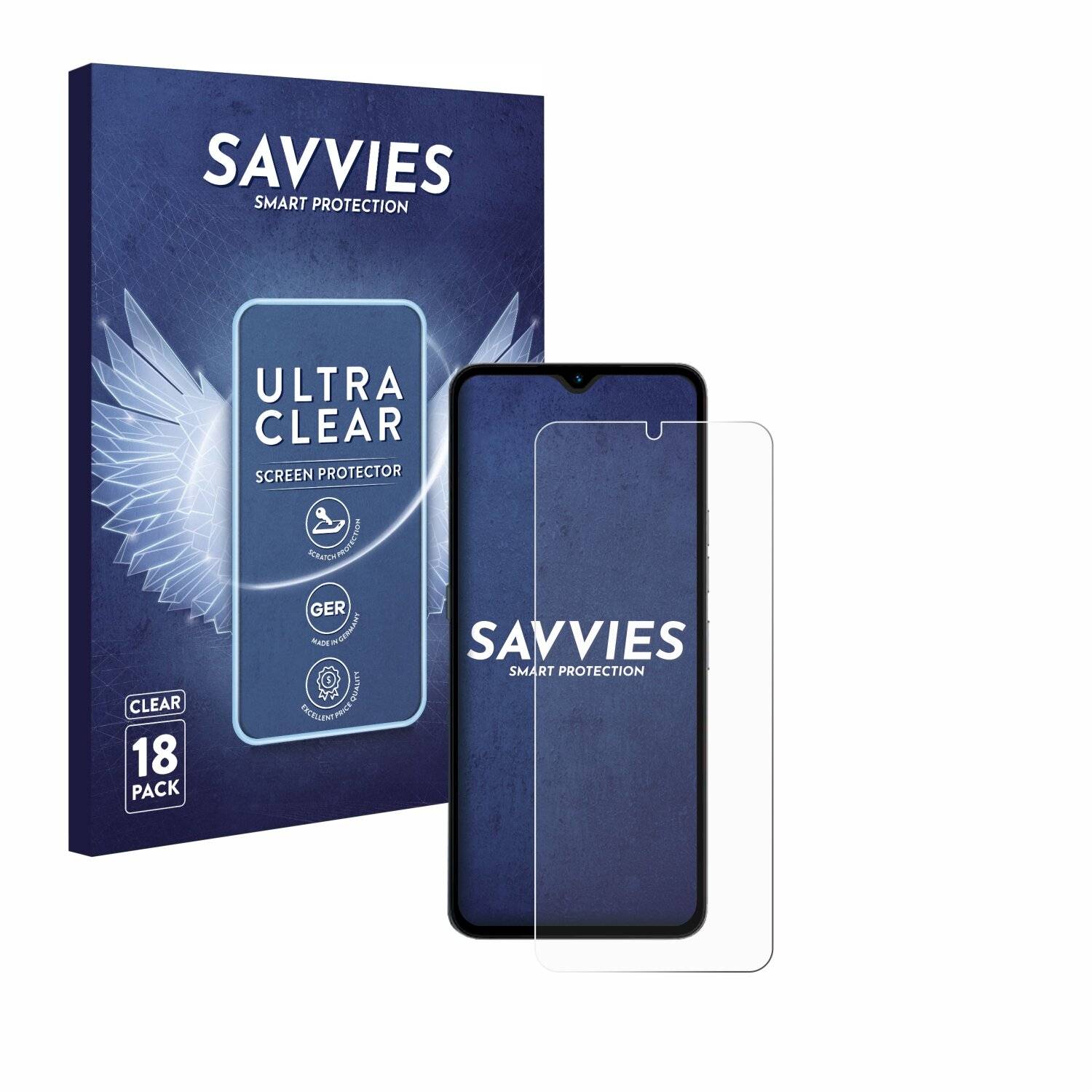 18x Savvies Displayschutz-Folie für Umidigi