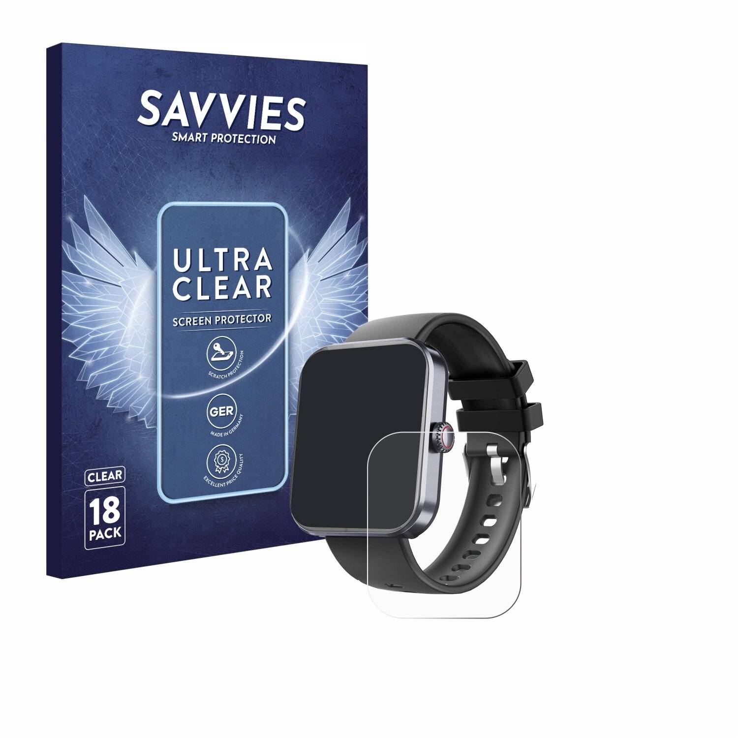 18x Savvies Displayschutz-Folie für Marsyu
