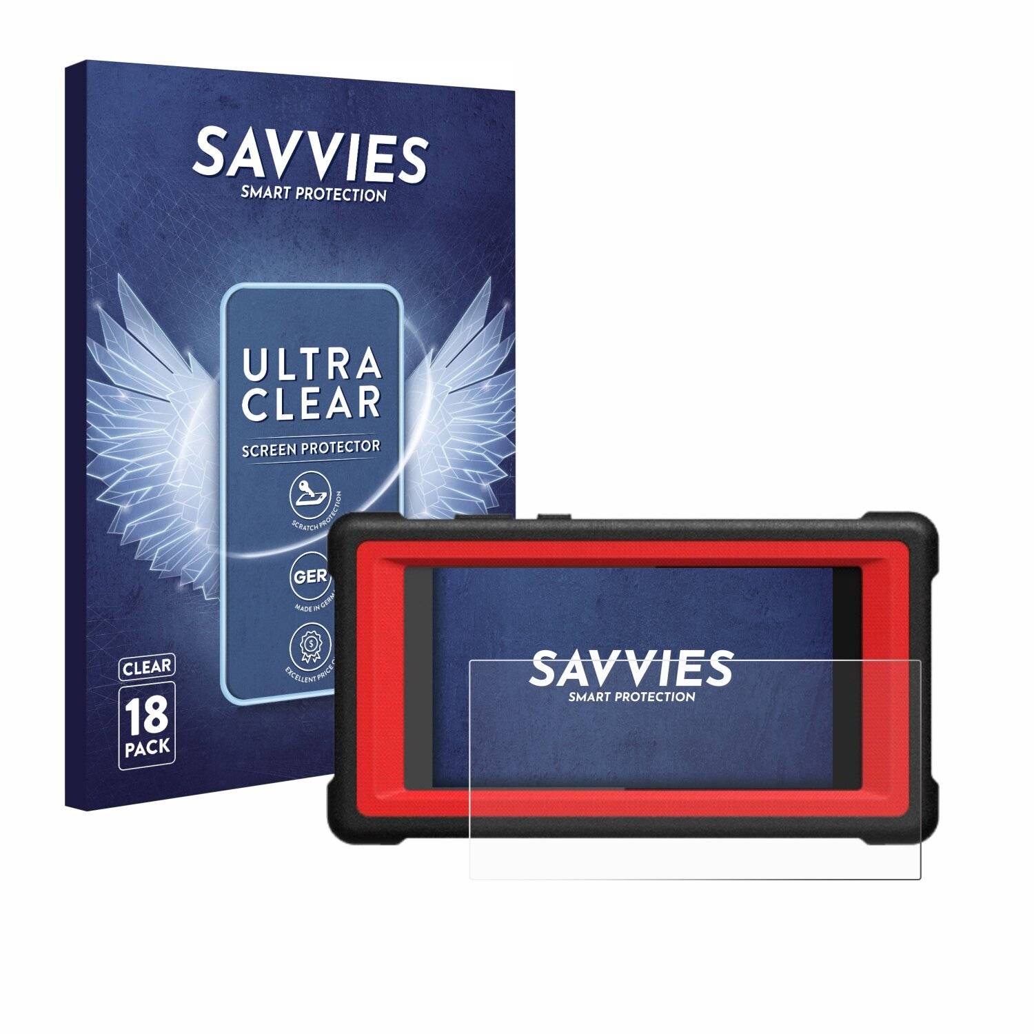 18x Savvies Displayschutz-Folie für Launch CRP