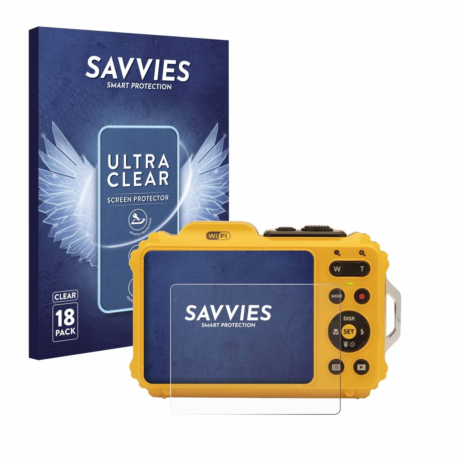 18x Savvies Displayschutz-Folie für Kodak Pixpro