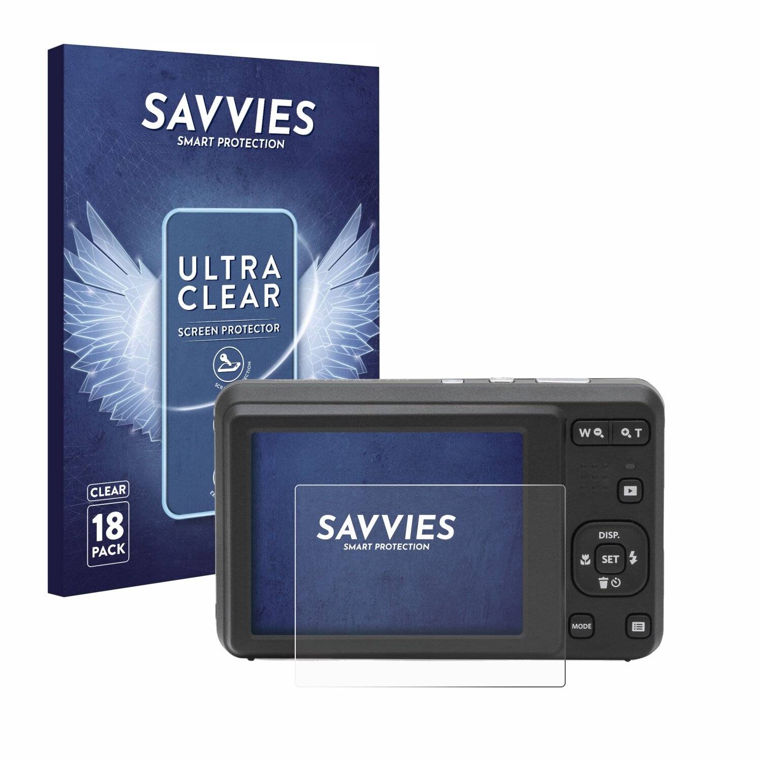 18x Savvies Displayschutz-Folie für Kodak Pixpro