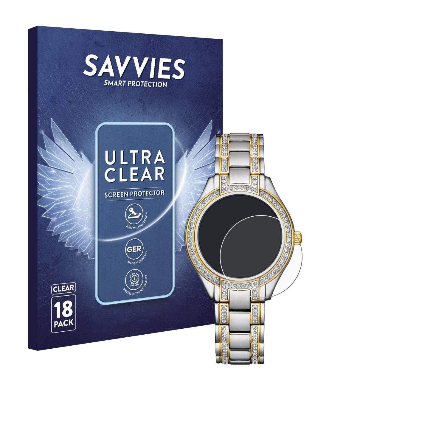 18x Savvies Displayschutz-Folie für Citizen Eco Drive