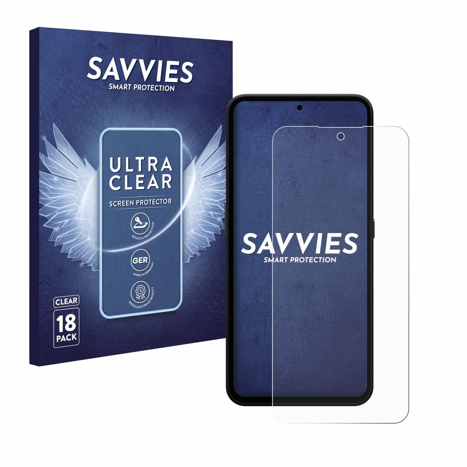 18x Savvies Displayschutz-Folie für Nothing CMF Phone