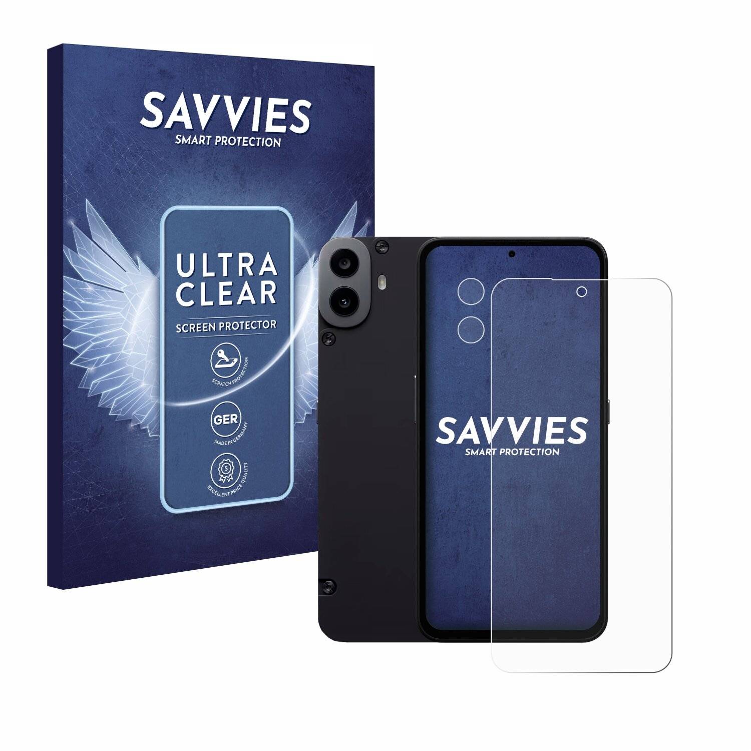 18x Savvies Displayschutz-Folie für Nothing CMF Phone 1