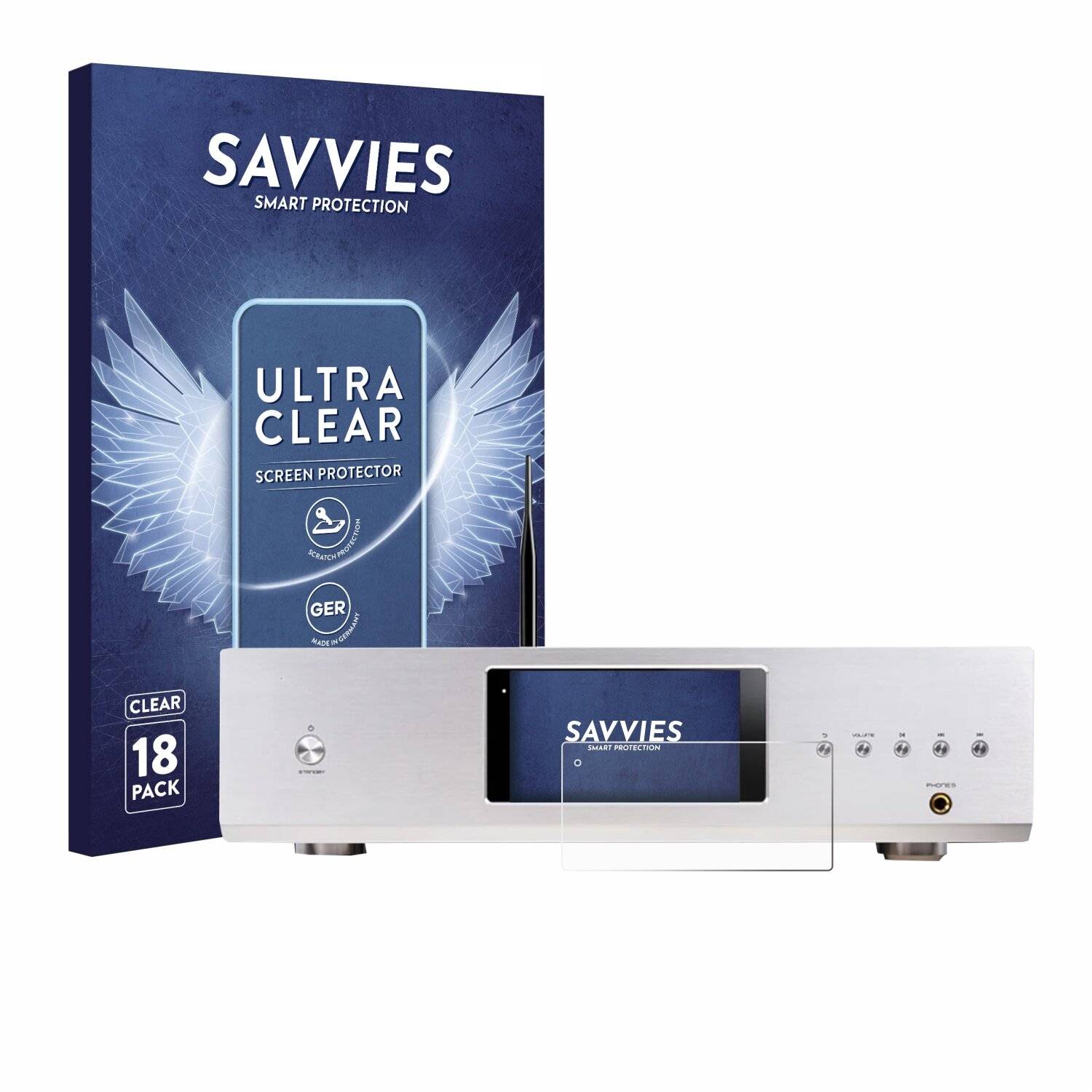 18x Savvies Displayschutz-Folie für Cayin