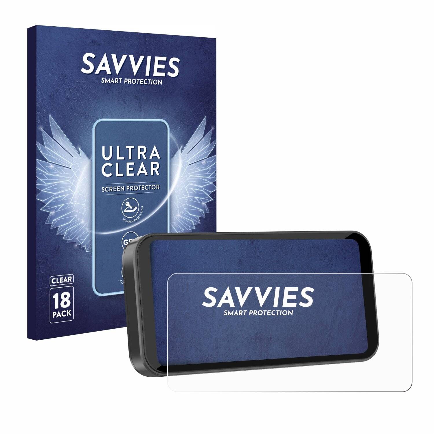 18x Savvies Displayschutz-Folie für Carpuride W603