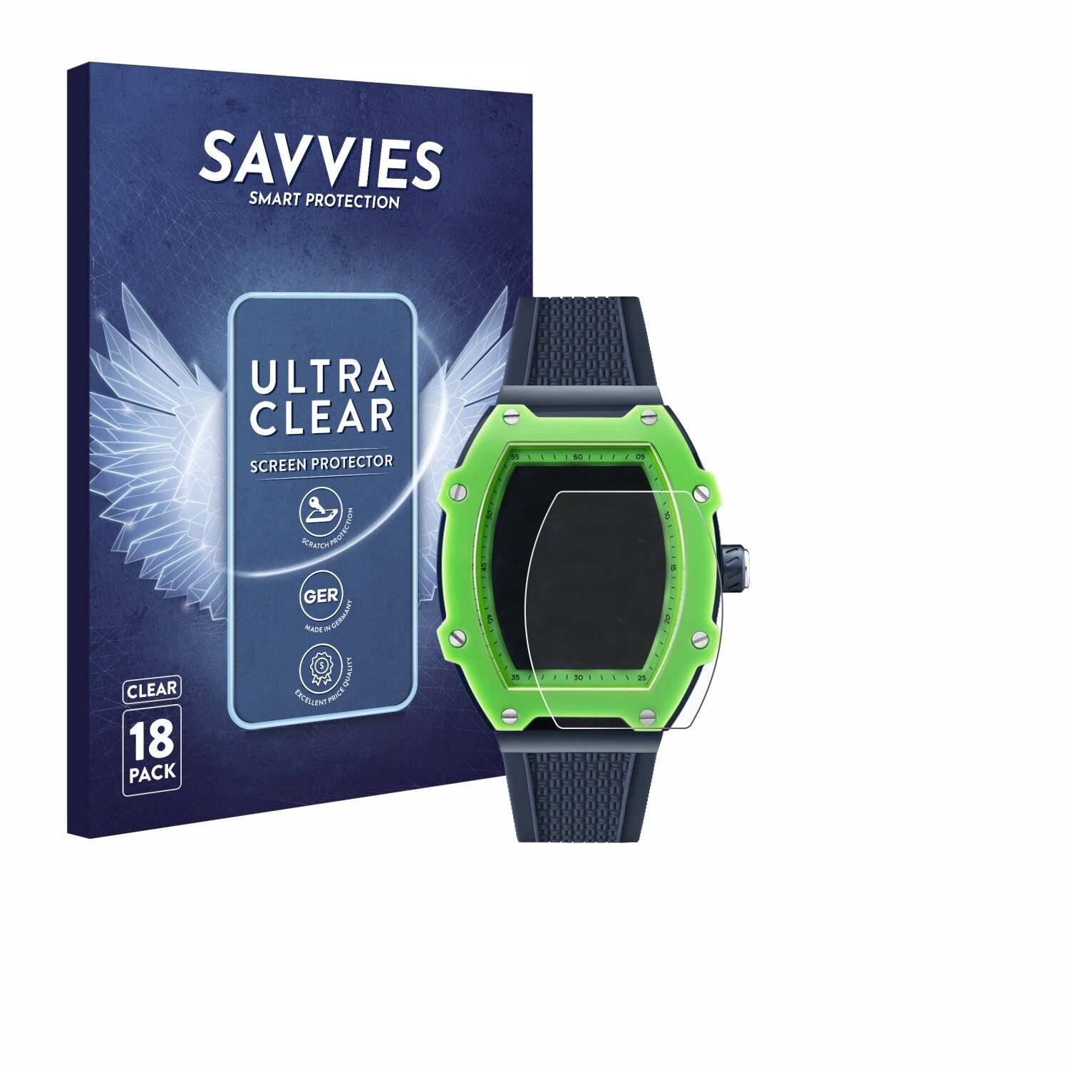 18x Savvies Displayschutz-Folie für Ice-Watch ICE