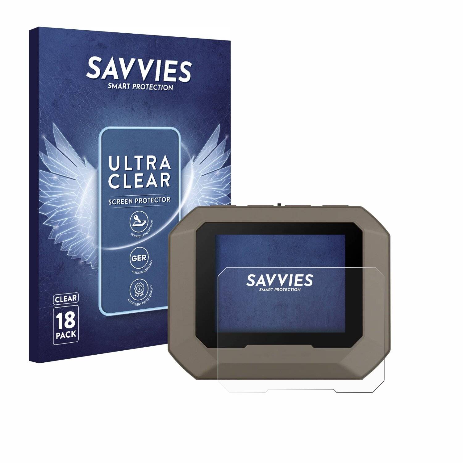 18x Savvies Displayschutz-Folie für Garmin Xero C1