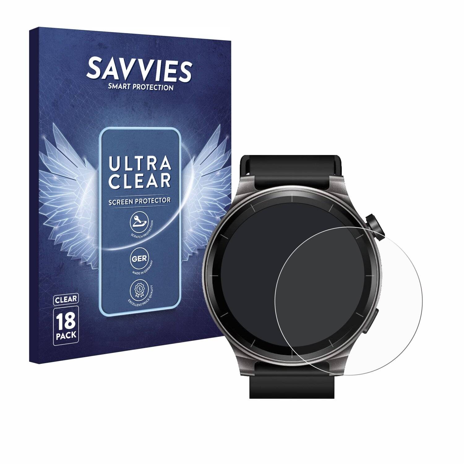 18x Savvies Displayschutz-Folie für TOZO S5