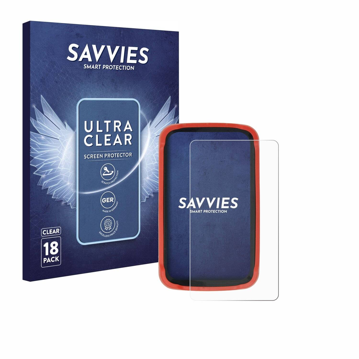 18x Savvies Displayschutz-Folie für Emmerl
