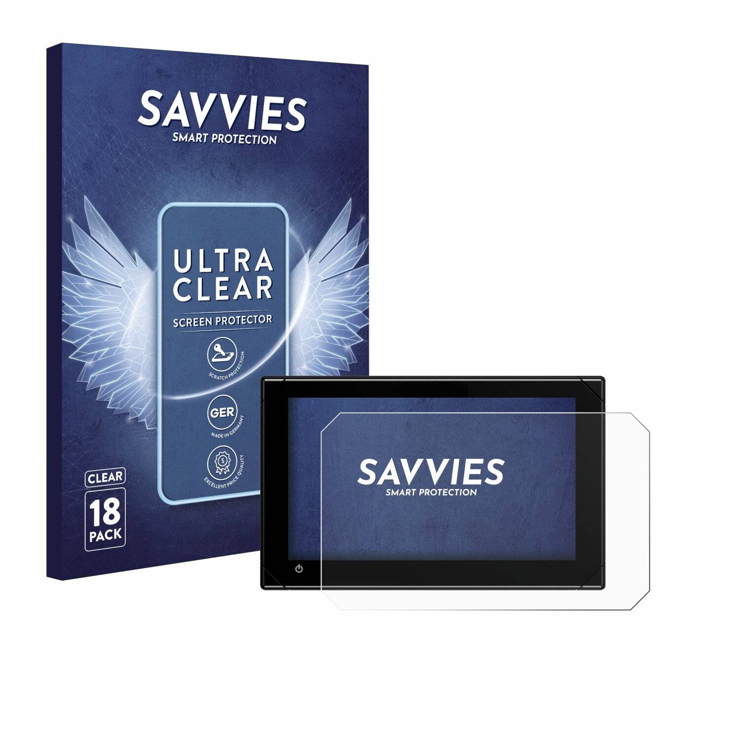 18x Savvies Displayschutz-Folie für B&G Zeus