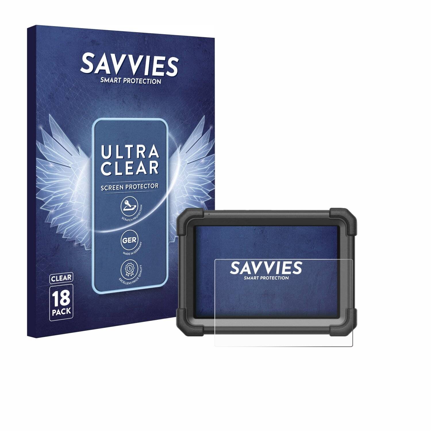 18x Savvies Displayschutz-Folie für Launch X-431 Pro