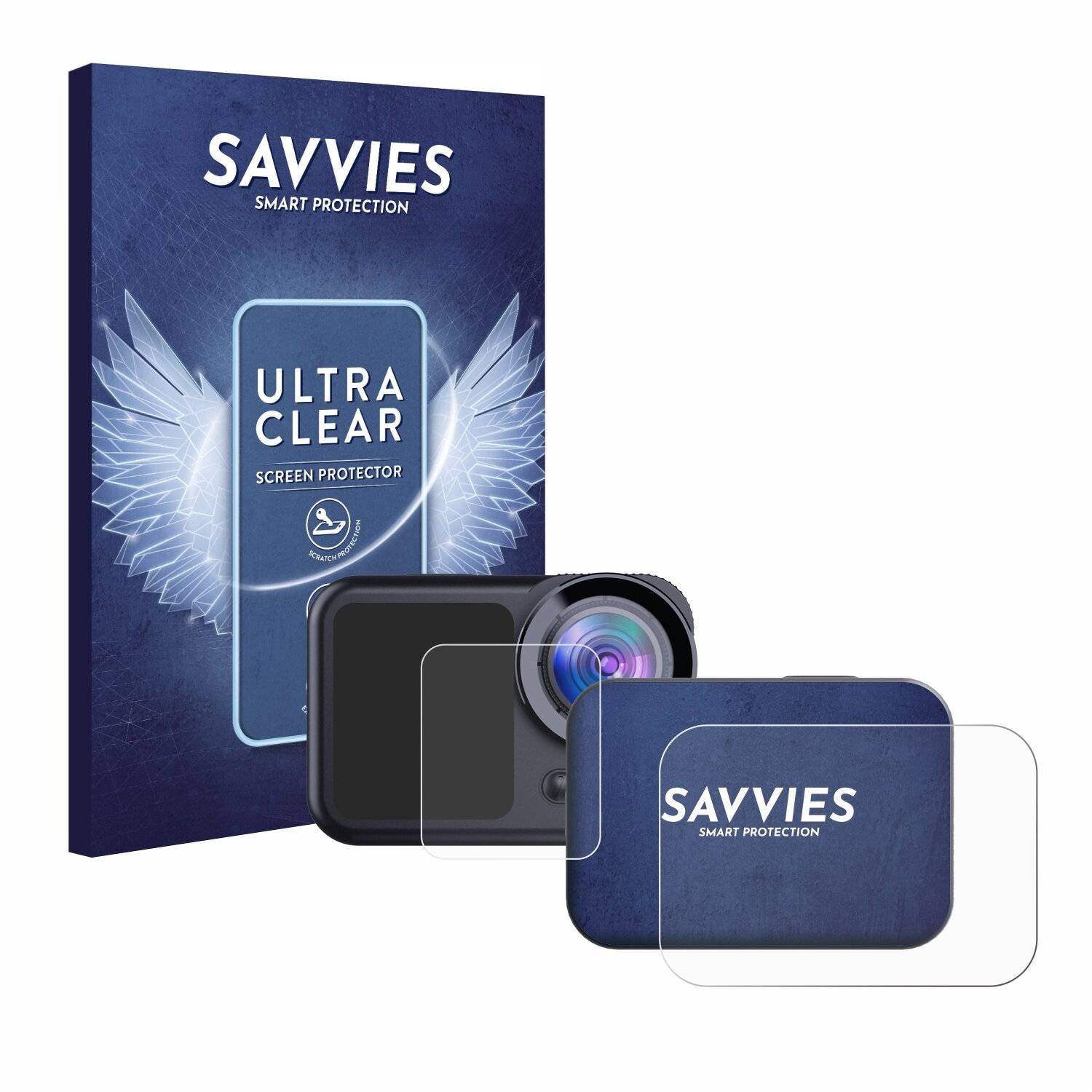 18x Savvies Displayschutz-Folie für Easypix GoXtreme