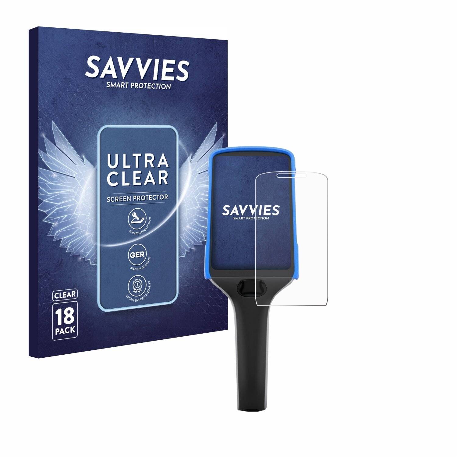 18x Savvies Displayschutz-Folie für Zebra PS