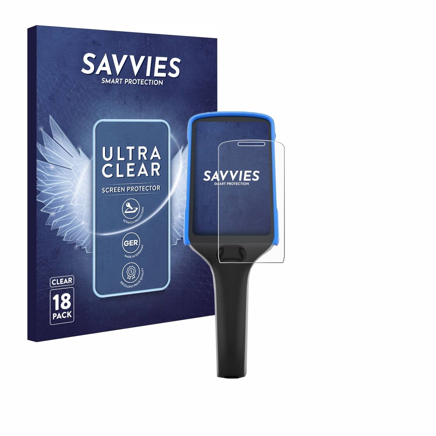 18x Savvies Displayschutz-Folie für Zebra PS 30