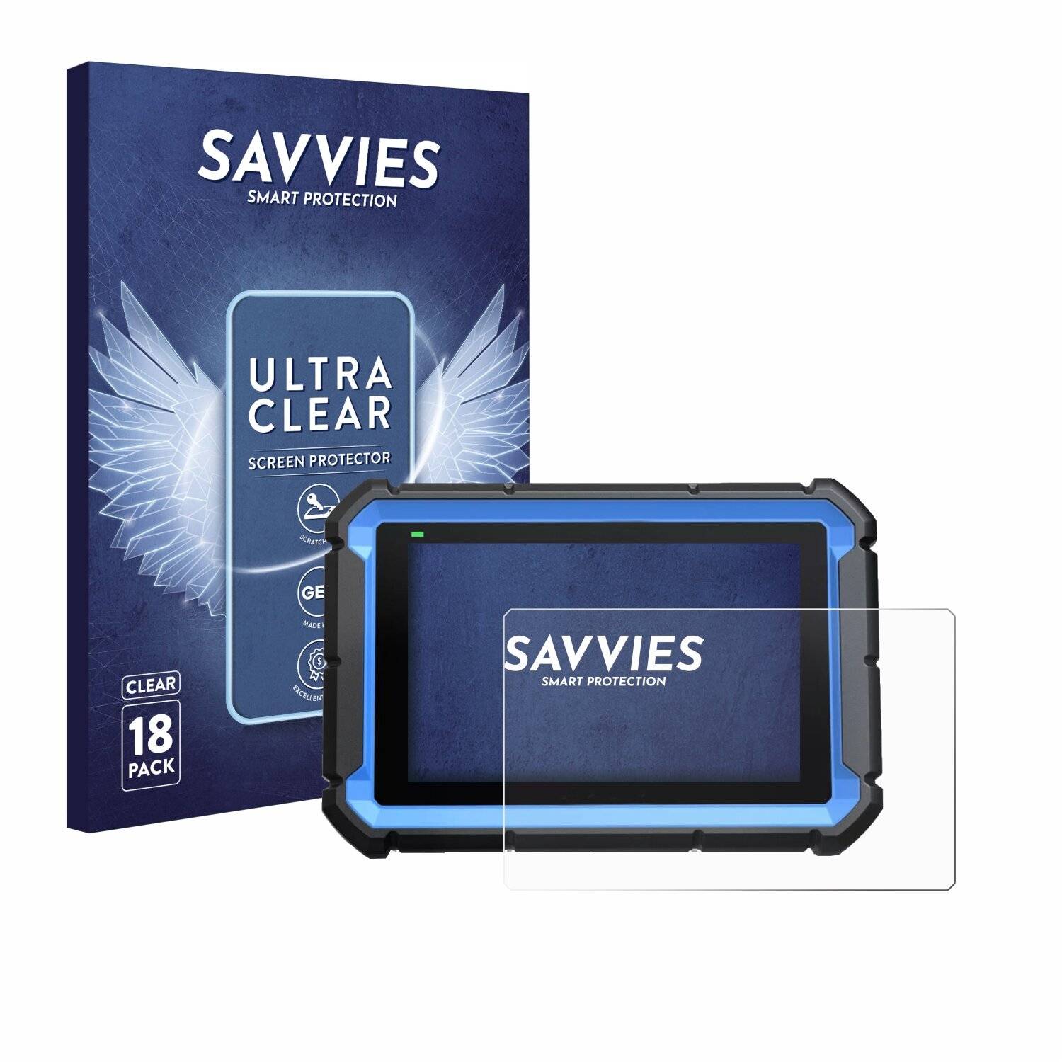 18x Savvies Displayschutz-Folie für Topdon ArtiDiag