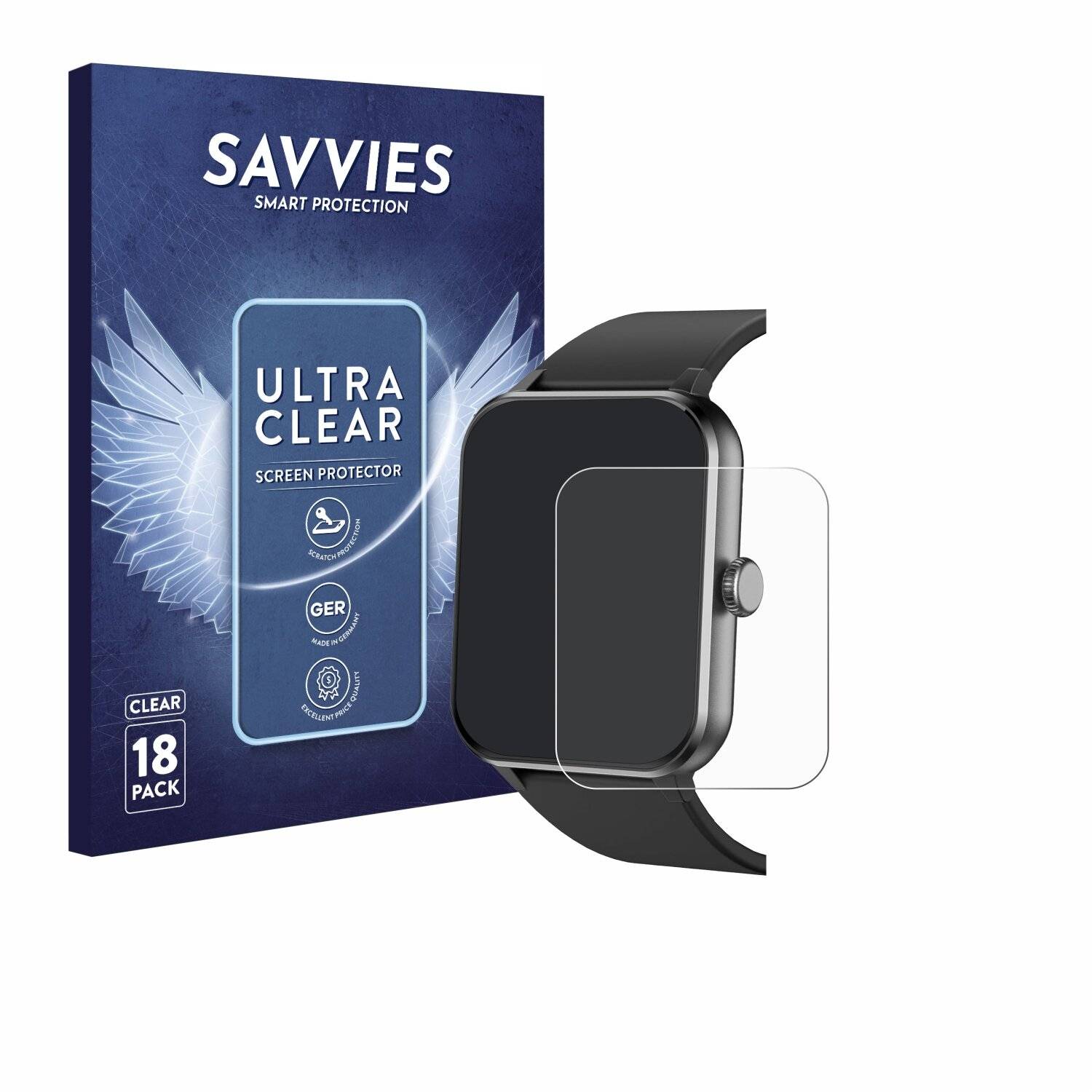 18x Savvies Displayschutz-Folie für Blackview