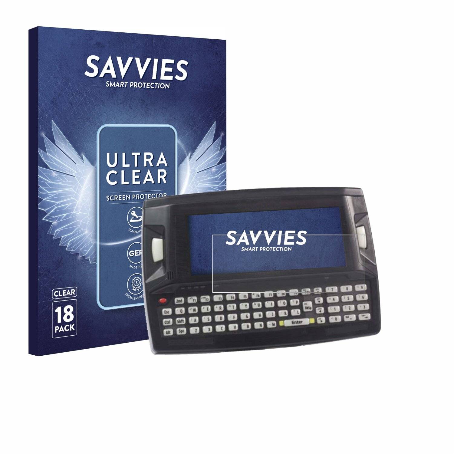 18x Savvies Displayschutz-Folie für Honeywell LXE VX3