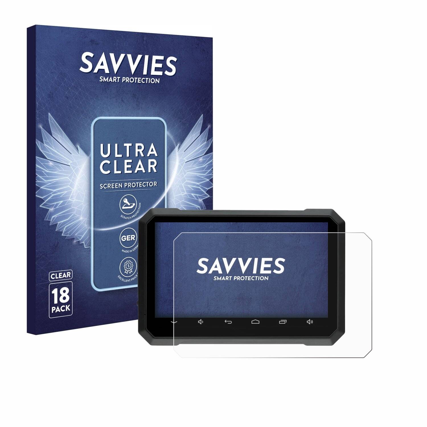 18x Savvies Displayschutz-Folie für Elebest Rider