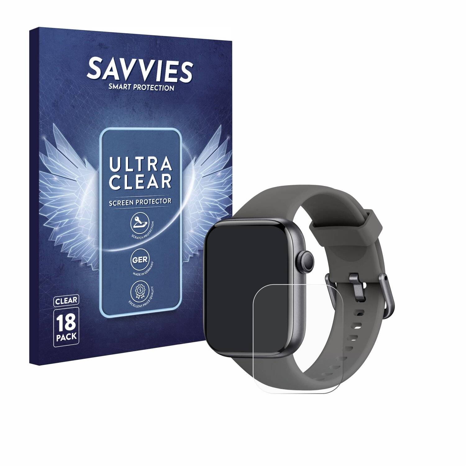 18x Savvies Displayschutz-Folie für AcclaFit P5