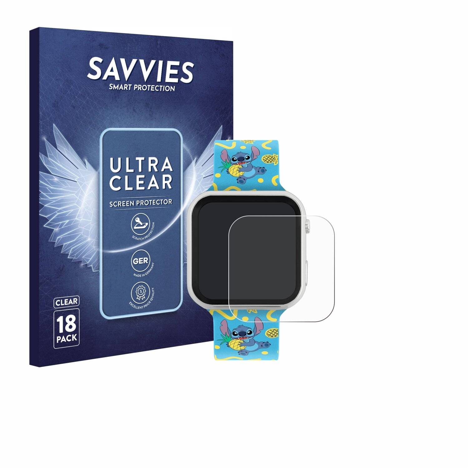 18x Savvies Displayschutz-Folie für Disney Stitch