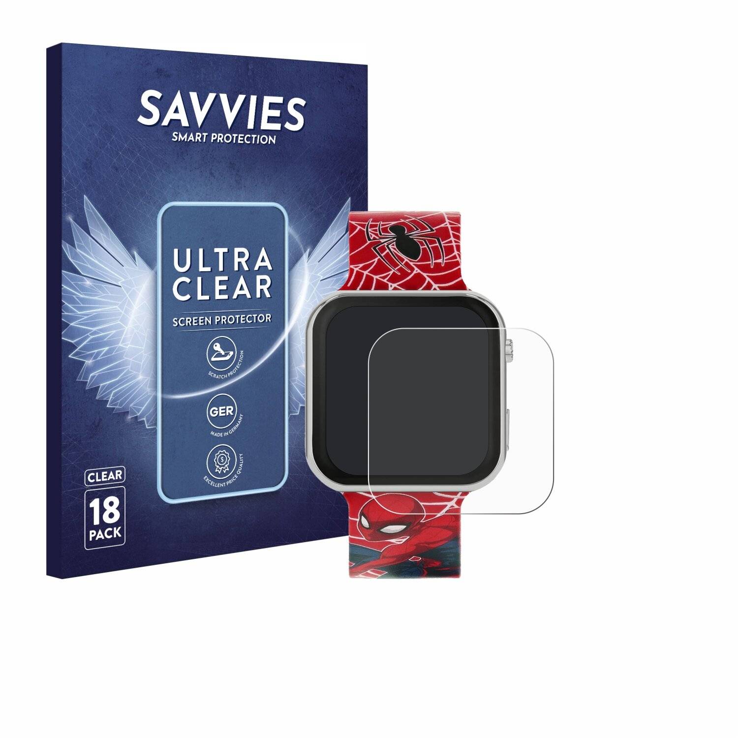18x Savvies Displayschutz-Folie für Disney Spiderman