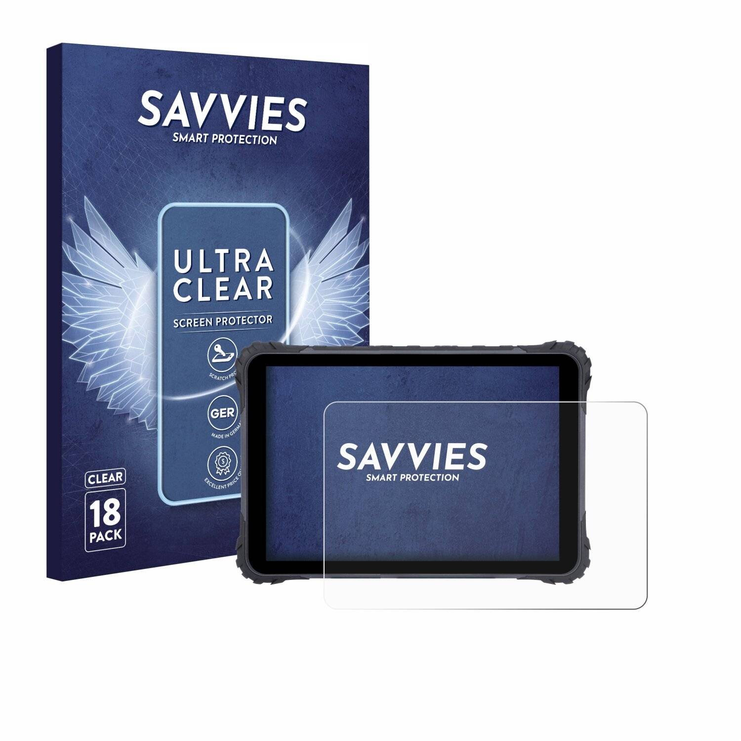 18x Savvies Displayschutz-Folie für Topicon