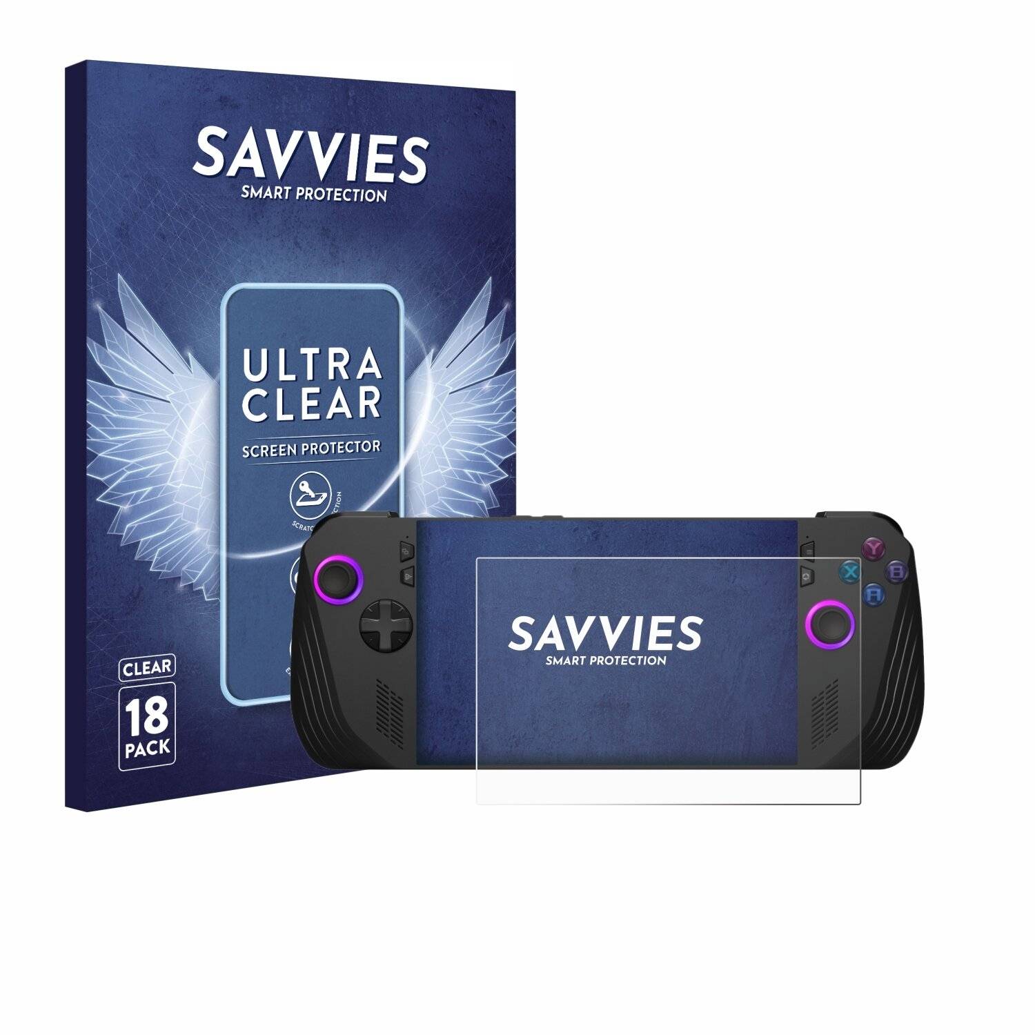 18x Savvies Displayschutz-Folie für ASUS ROG Ally X