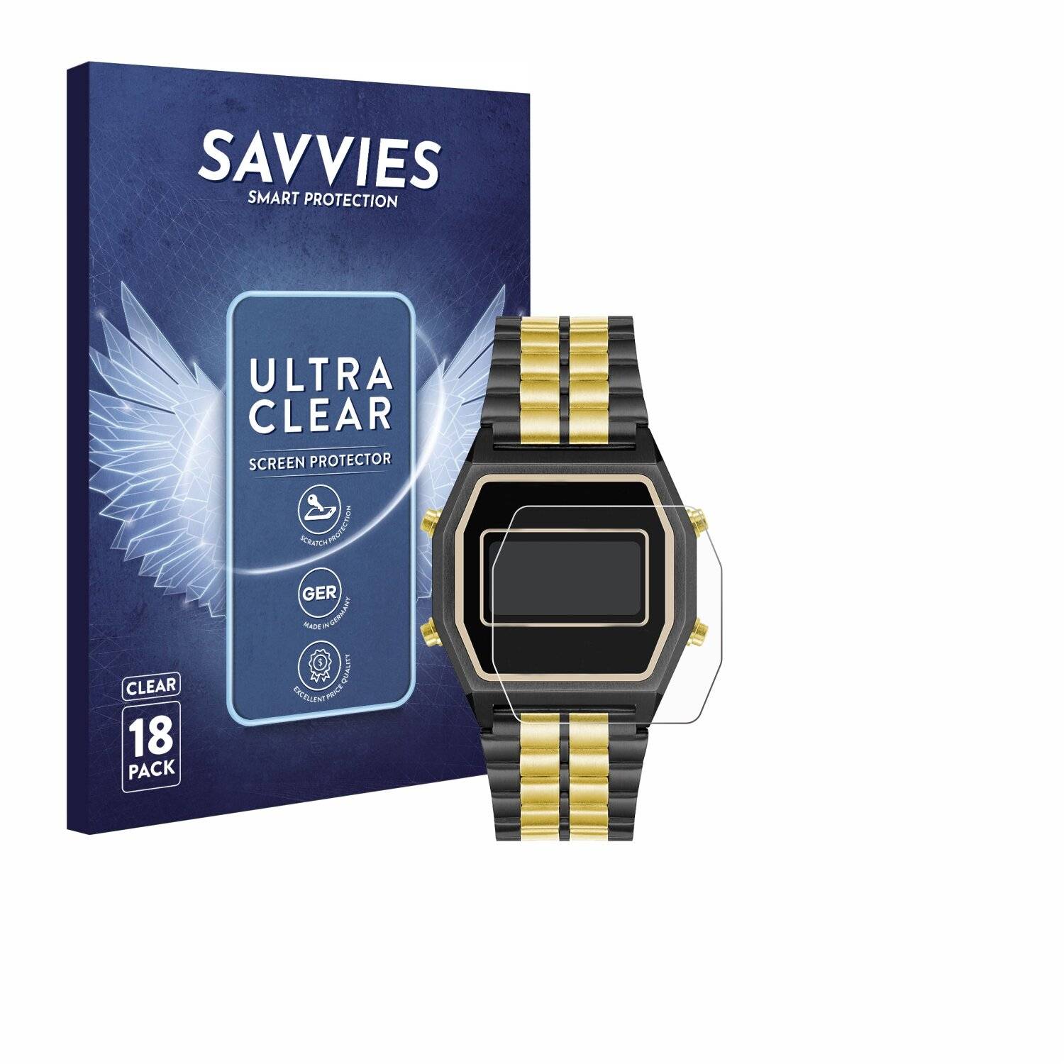 18x Savvies Displayschutz-Folie für Armitron