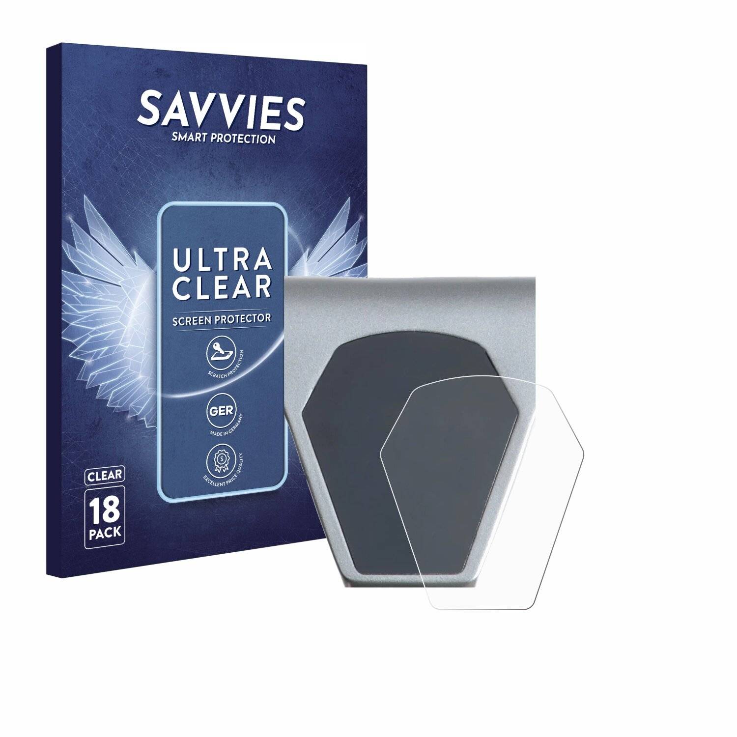 18x Savvies Displayschutz-Folie für Epowerfun ePF-PULSE
