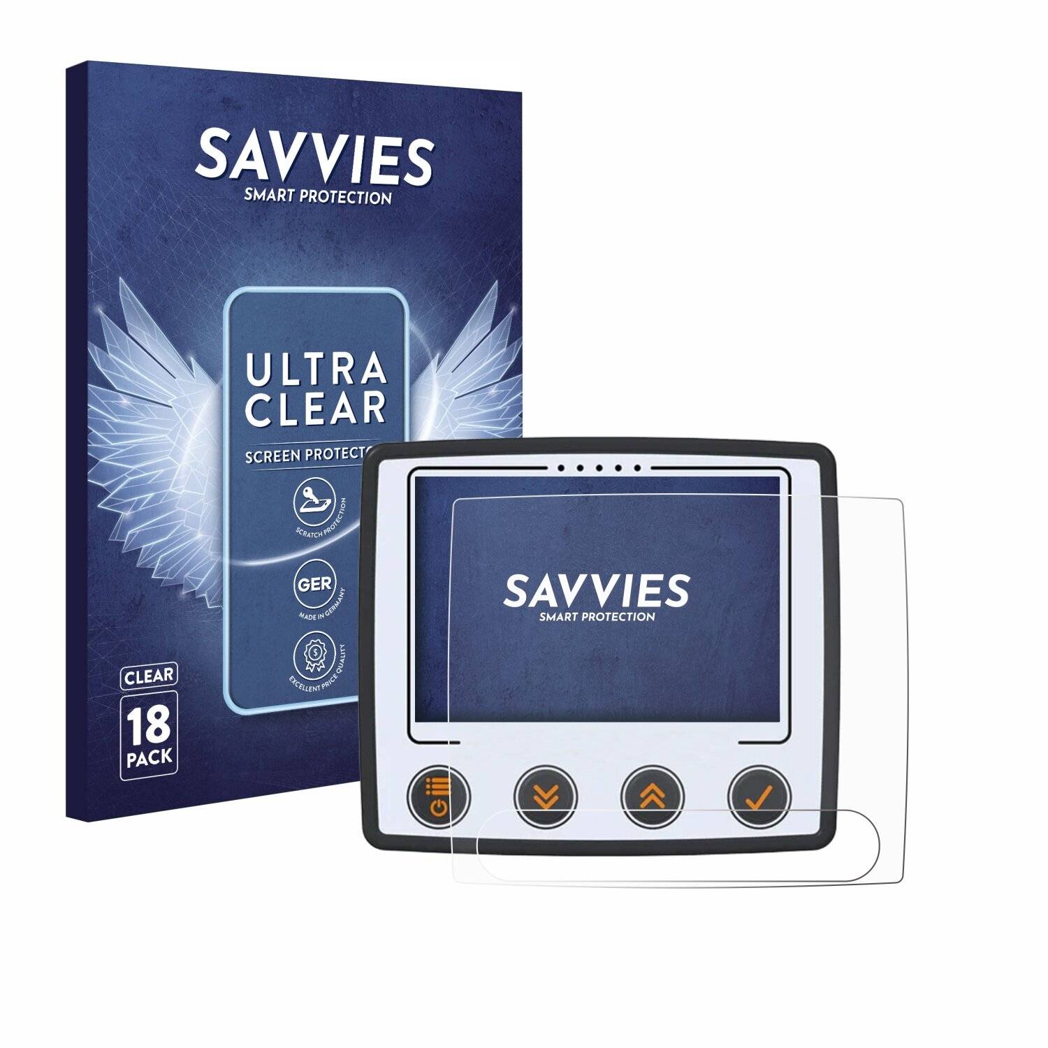 18x Savvies Displayschutz-Folie für Skytraxx 5