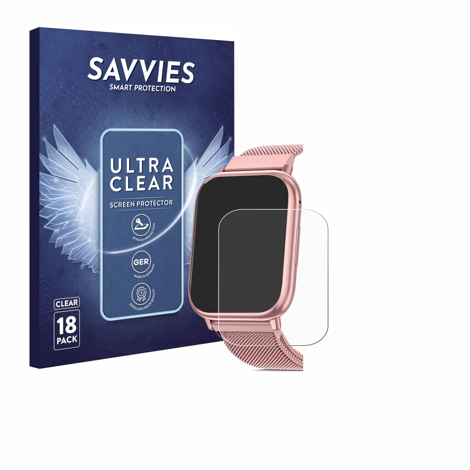 18x Savvies Displayschutz-Folie für Qeyumyeu G93