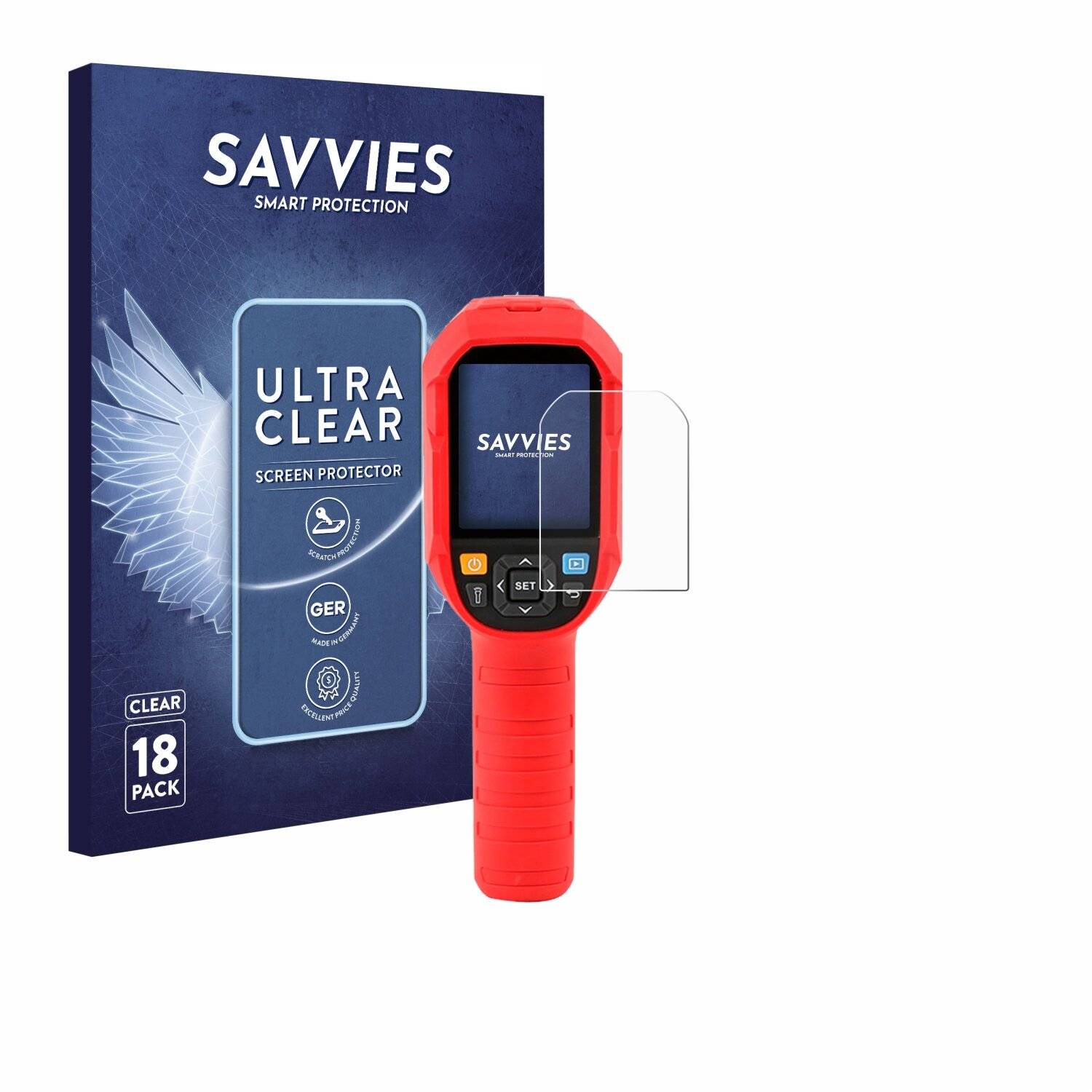 18x Savvies Displayschutz-Folie für Uni-Trend