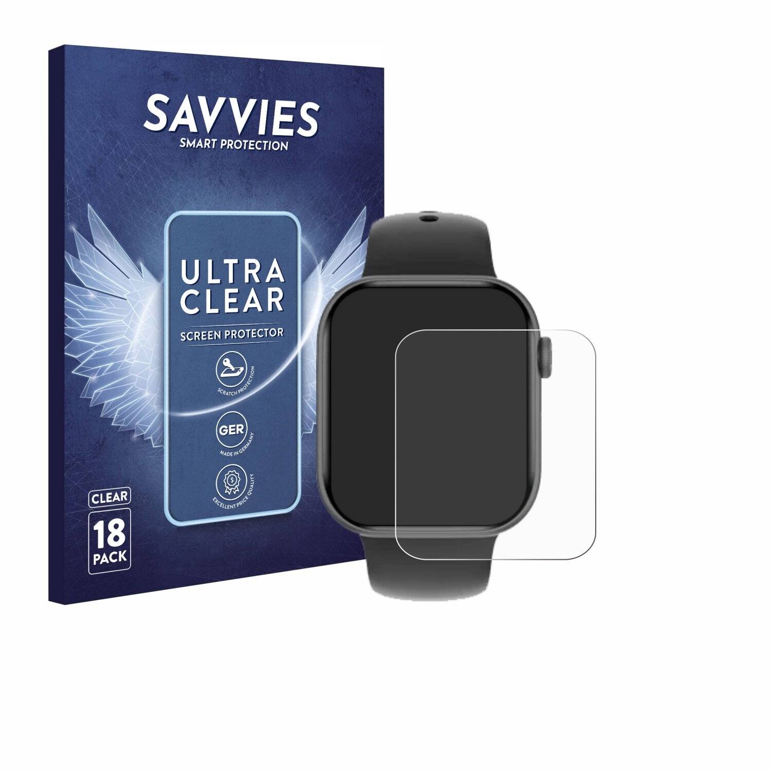 18x Savvies Displayschutz-Folie für Rollme Watch