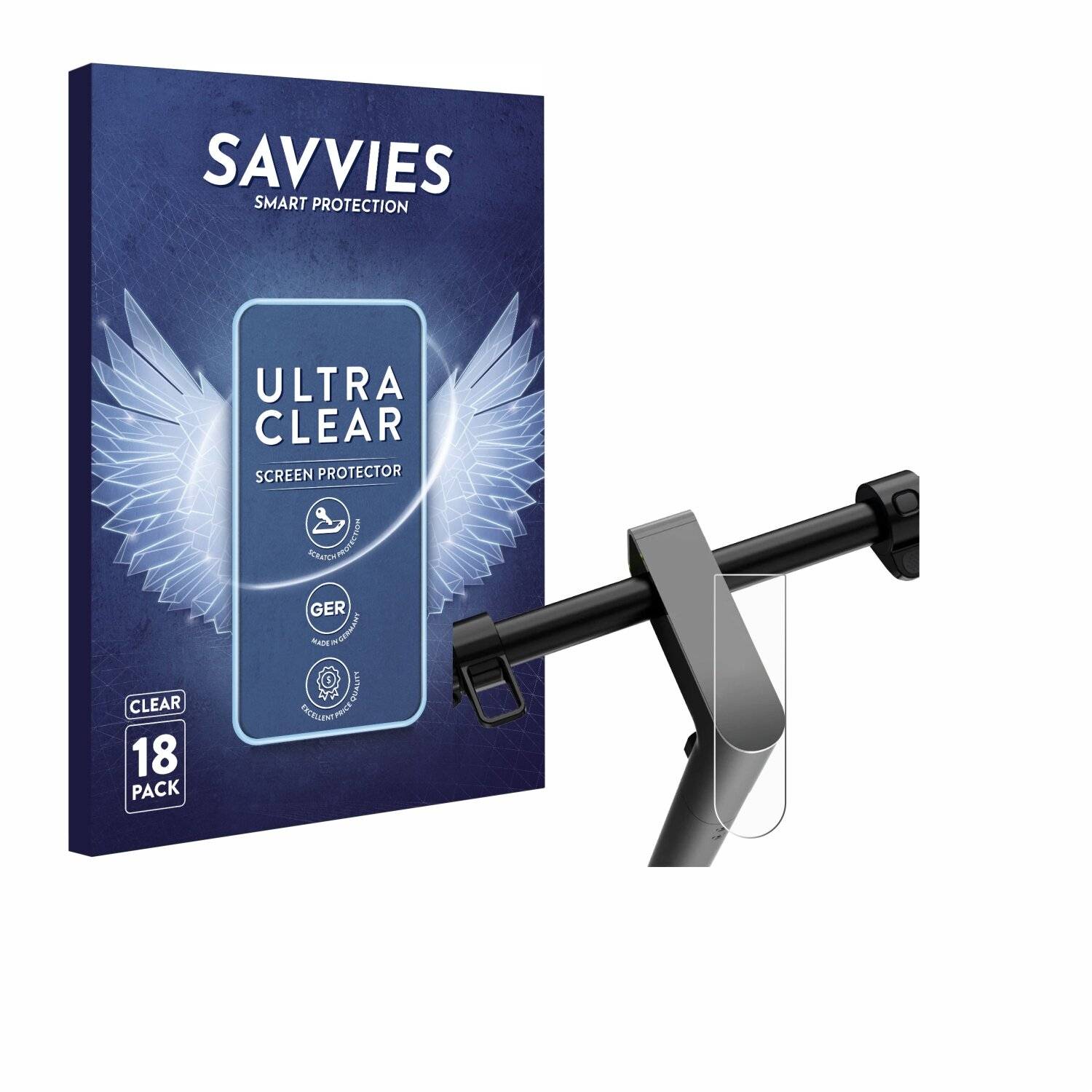 18x Savvies Displayschutz-Folie für Navee