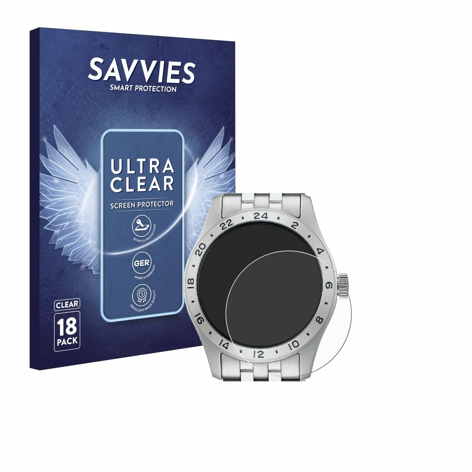 18x Savvies Displayschutz-Folie für Seiko 5 Sports