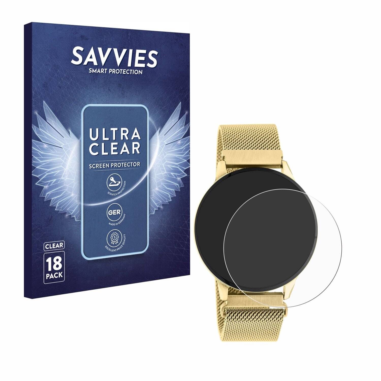 18x Savvies Displayschutz-Folie für Oozoo