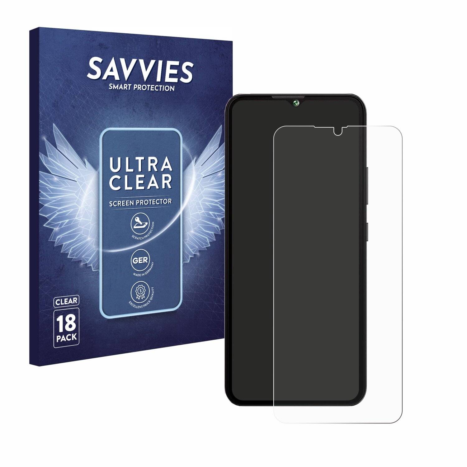 18x Savvies Displayschutz-Folie für Cubot