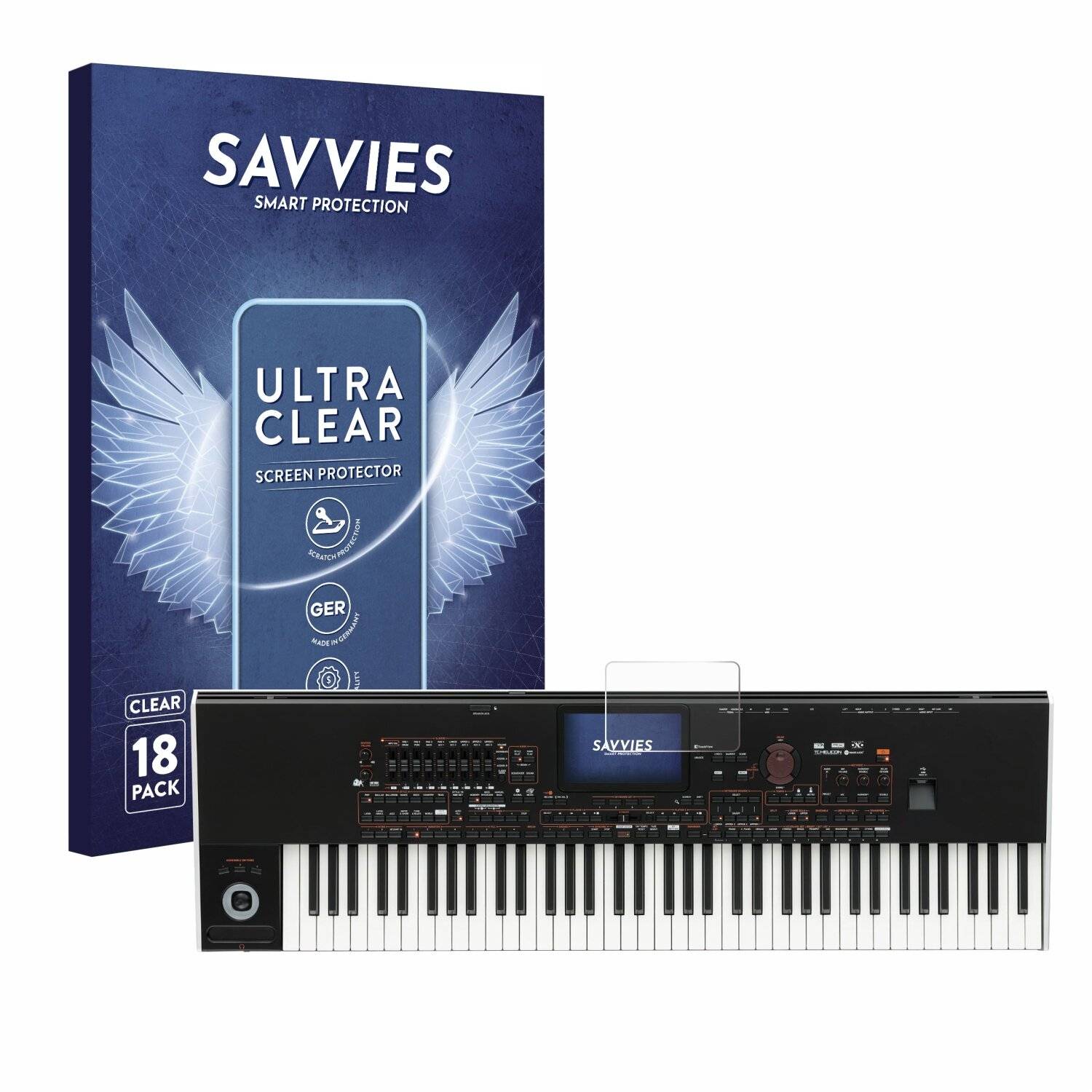 18x Savvies Displayschutz-Folie für KORG